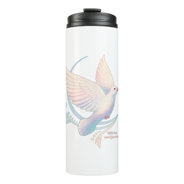 White Dove Thermal Tumbler (Front)