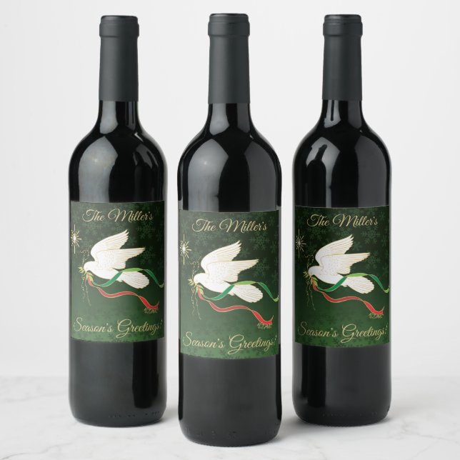 White Dove Wine Label (Bottles)