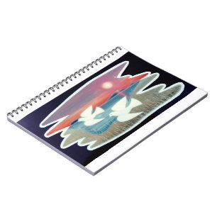 White Doves Flying Notebook