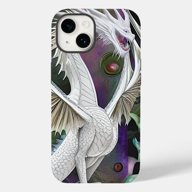 White Dragon Case-Mate iPhone Case (Back)