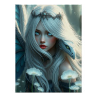 White Dragon Fairy Art 