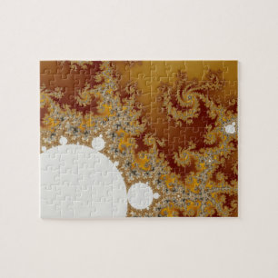 White Dragon - Fractal Art Jigsaw Puzzle