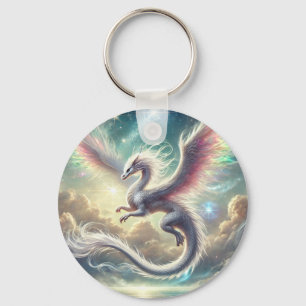 White Dragon Key Ring