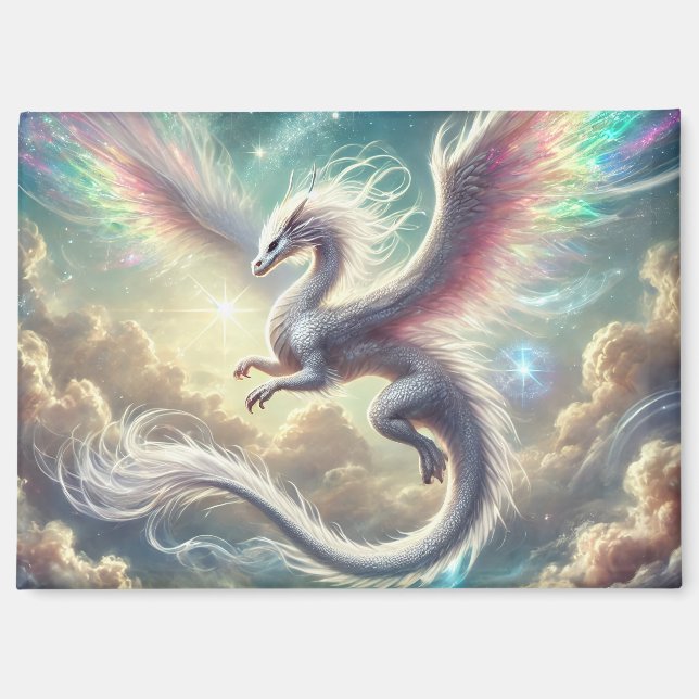 White Dragon Magnet (Front)