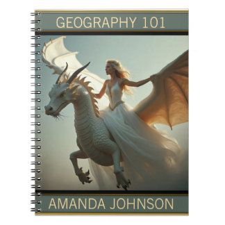 White Dragon Rider Notebook