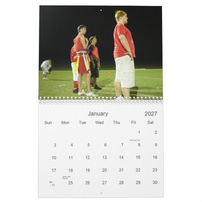 White Dragons - Customised Calendar (Jan 2027)