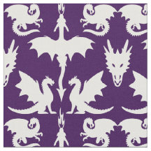 White Dragons on Purple Cheeky Witch® Pagan Wiccan