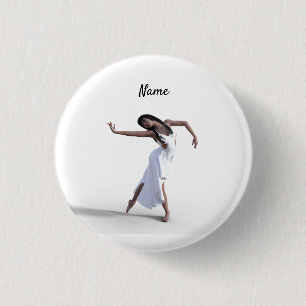 White Dress Dancer Thunder_Cove   3 Cm Round Badge
