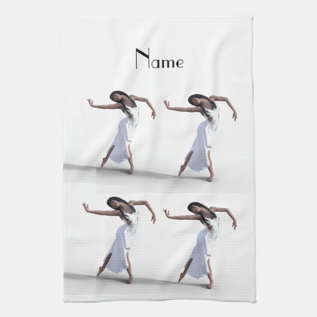 White Dress Dancer Thunder_Cove  Balloon Tea Towel (Vertical)