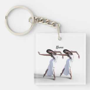 White Dress Dancer Thunder_Cove   Key Ring