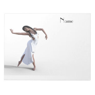 White Dress Dancer Thunder_Cove Notepad