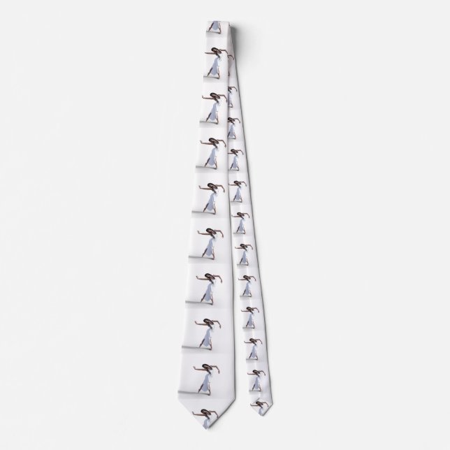White Dress Dancer Thunder_Cove Tie (Front)