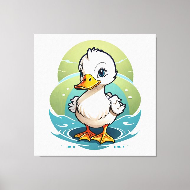 white-duck canvas print (Front)