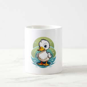 white-duck coffee mug