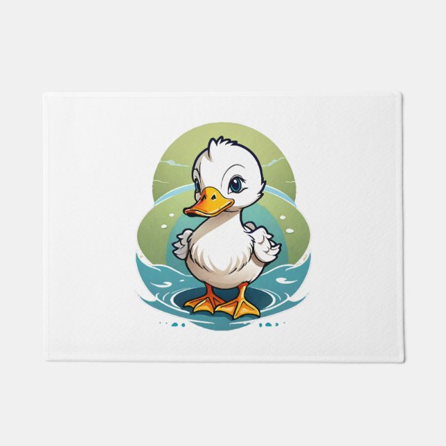 white-duck doormat (Front)