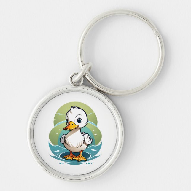 white-duck key ring (Front)