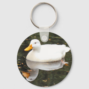 White Duck Keyschains Key Ring