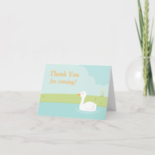 White Duck Party Thank You Note Card