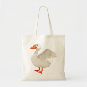 White duck tote bag
