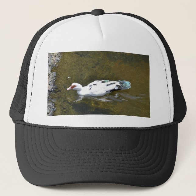 White Duck Trucker Hat (Front)
