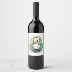 white-duck wine label