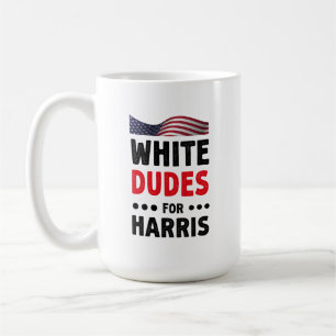 White Dudes For Kamala Harris Election Gift Coffee Mug