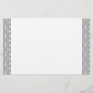 White Edged Signature Pattern Stationery