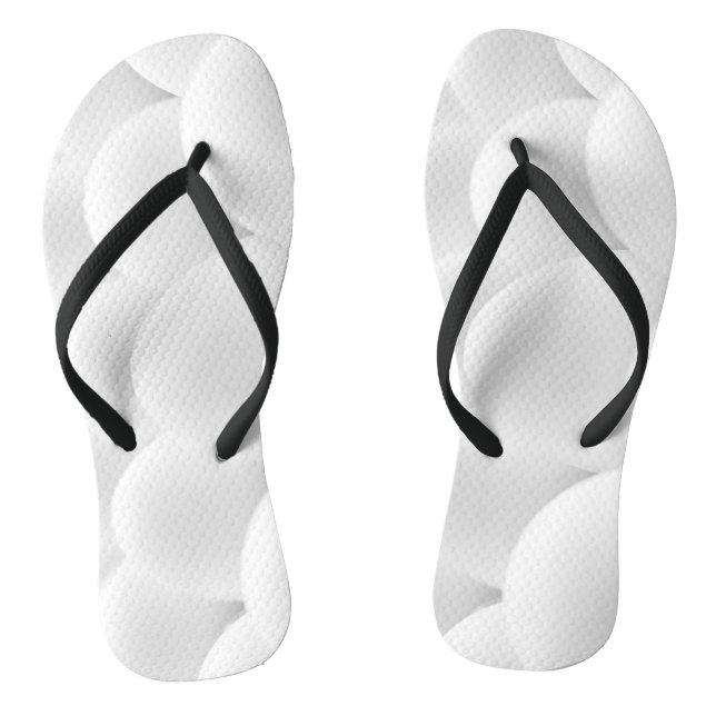 White Eggs Shells Funny Custom Created Jandals (Footbed)
