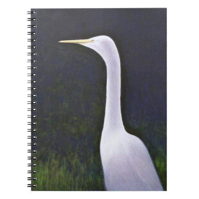 White Egret Notebook (Front)