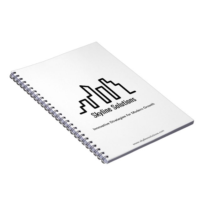 White Elegant Notebook with Minimalist Design (Right Side)