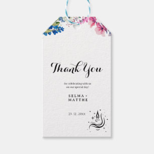 White Elegant Thank You Favor Gift Gift Tags