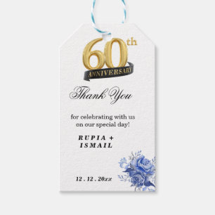 White Elegant Thank You Favour Gift Tags
