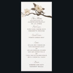 White Elegant Vintage Magnolia Wedding Menu<br><div class="desc">Celebrate with vintage charm! These wedding menus feature a beautiful vintage magnolia branch illustration against a creamy white background—perfect for adding a touch of rustic elegance to your celebration.</div>