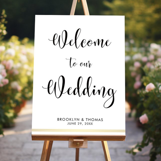 White Elegant Wedding Reception Sign 18x24 (Creator Uploaded)