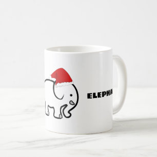 White Elephant Design Coffee Mug