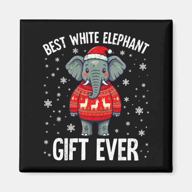 White Elephant Ever Christmas Xmas Under 15 20  Magnet (Front)