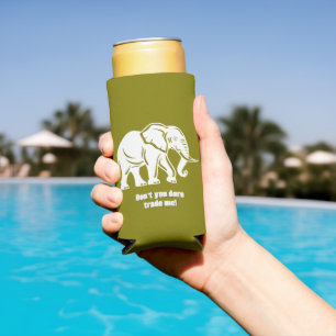 White Elephant Gag Gift Seltzer Can Cooler