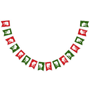 White Elephant Gift Exchange Christmas Party Bunting