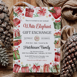 White Elephant Gift Exchange Party Invitation