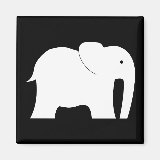 White Elephant Magnet (Front)