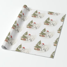 White Elephant Party Christmas Wrapping Paper