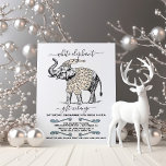 White Elephant Ugly Sweater Party Invitation<br><div class="desc">Celebrate the Holidays with this cute White Elephant and Ugly Sweater Christmas Party. Features a white elephant wearing his ugly sweater. Great for the gift exchange. Clean and modern look with a neutral boho colour scheme.</div>