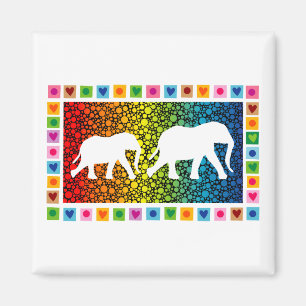 White Elephants Magnet