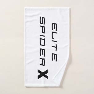 White Elite Spider X Logo Hand Towel