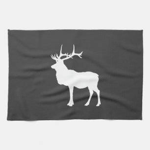 White Elk Tea Towel