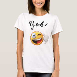 White Emoji T-Shirt, Yoh! T-Shirt