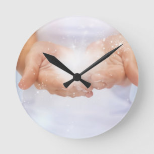 white energy healing hands reiki healer shaman round clock