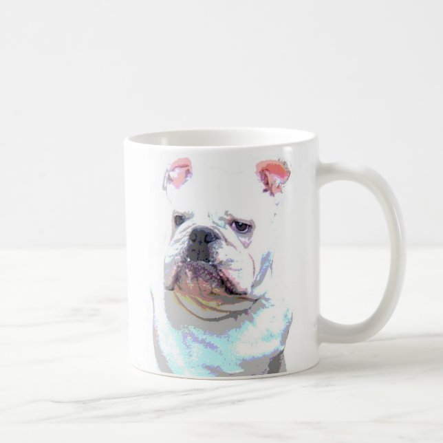 White English Bulldog 2 mug (Right)