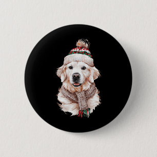 White English Cream Golden Retriever Mum Dog Puppy 6 Cm Round Badge