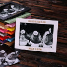 White Engraved 5" x 7" Natural Wood Picture Frame